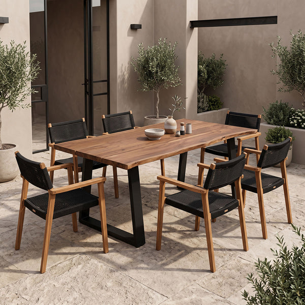 Masa dining Miles, Nuc, 200x100x76 cm