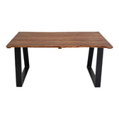 Masa dining Miles, Nuc, 200x100x76 cm, detaliu produs