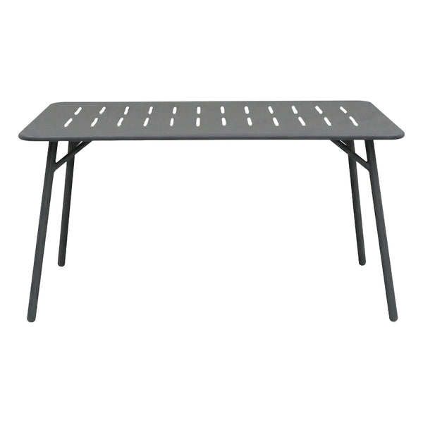 Masa dining Moraja, metal, Negru, 140x80x70 cm