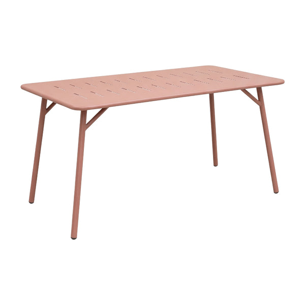 Masa dining Moraja, Teracota, metal, Teracotă, 140x80x70 cm