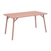 Masa dining Moraja, Teracota, metal, 140x80x70 cm, imagine principală, metal, pentru living sau bucătărie