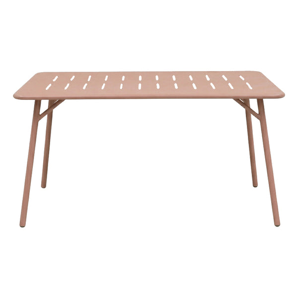 Masa dining Moraja, Teracota, metal, Teracotă, 140x80x70 cm