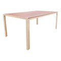 Masa dining Nares, Placaj, Champagne, 140x80x73 cm