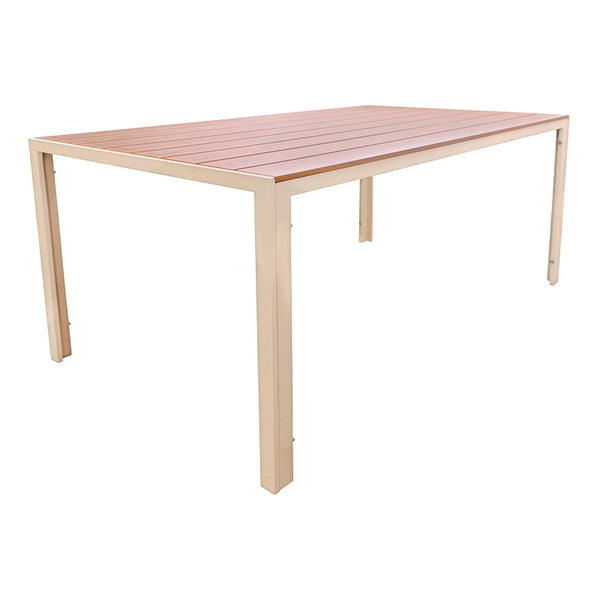 Masa dining Nares, Placaj, Champagne, 140x80x73 cm