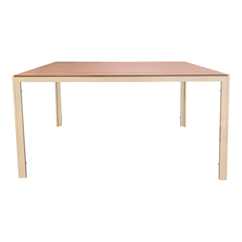 Masa dining Nares, Placaj, Champagne, 140x80x73 cm, imagine ambient