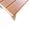 Masa dining Nares, Placaj, Champagne, 140x80x73 cm, detaliu produs