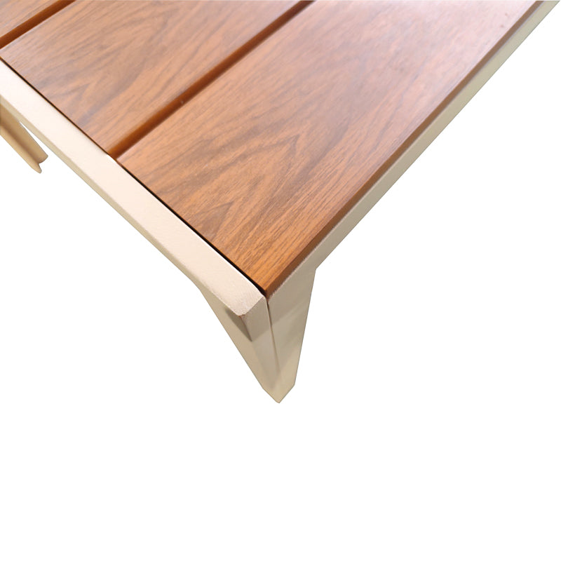 Masa dining Nares, Placaj, Champagne, 140x80x73 cm, detaliu produs
