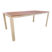 Masa dining Nares, Placaj, Champagne, 180x90x73 cm