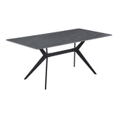 Masa dining Olivet, Aspect marmura, Marmura, 180x90x76 cm