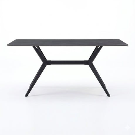 Masa dining Olivet, Aspect marmura, Marmura, 180x90x76 cm