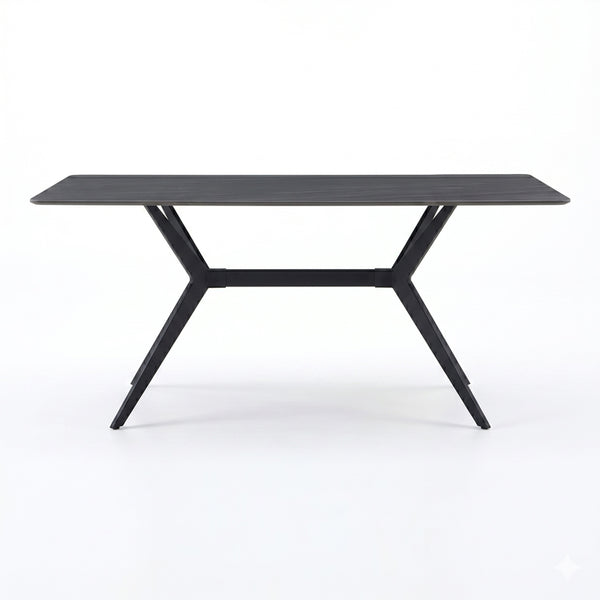 Masa dining Olivet, Aspect marmura, Marmura, 180x90x76 cm