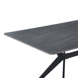 Masa dining Olivet, Aspect marmura, Marmura, 180x90x76 cm