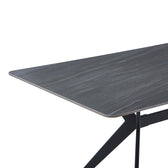 Masa dining Olivet, Aspect marmura, Marmura, 180x90x76 cm, detaliu produs