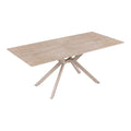 Masa dining Olven, Piatra sinterizata, Travertin, 180x90x75 cm