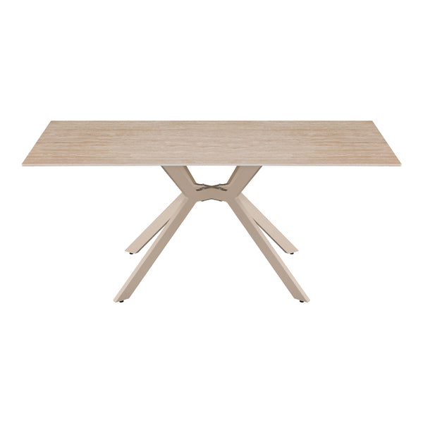 Masa dining Olven, Piatra sinterizata, Travertin, 180x90x75 cm