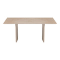 Masa dining Releno, Piatra sinterizata, Travertin, 180x90x75 cm, imagine ambient