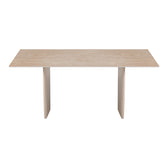 Masa dining Releno, Piatra sinterizata, Travertin, 180x90x75 cm, imagine ambient