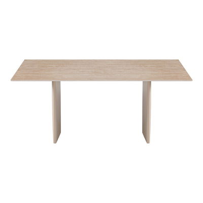 Masa dining Releno, Piatra sinterizata, Travertin, 180x90x75 cm, imagine ambient