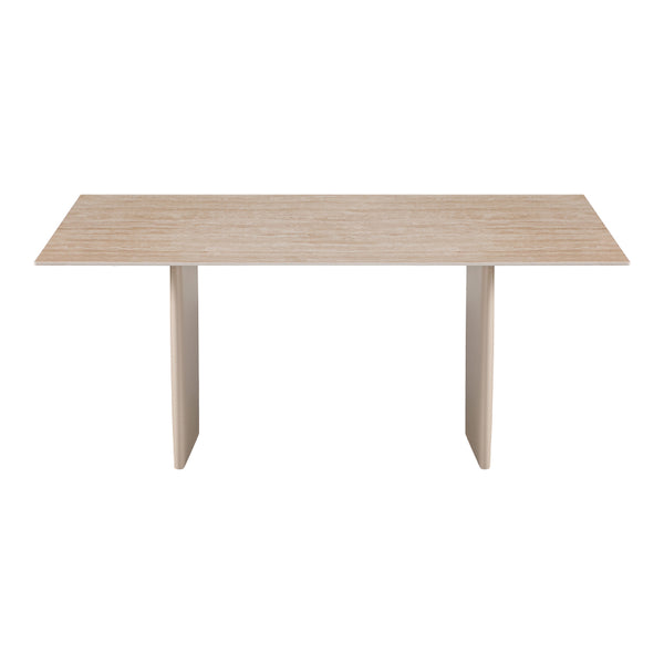 Masa dining Releno, Piatra sinterizata, Travertin, 180x90x75 cm