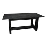 Masa dining Senza, 180x90x76 cm - Negru