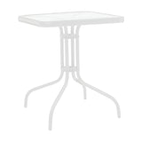 Masa dining Watson, Alb, 70x70x70 cm