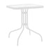 mobilier de gradina Masa dining Watson, Alb, 70x70x70 cm