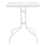 Masa dining Watson, Alb, 70x70x70 cm