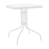 Masa dining Watson-Obbi, Alb, 70x70x70 cm