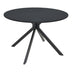 Masa dining Xuson, Metal, Negru, D120x75 cm