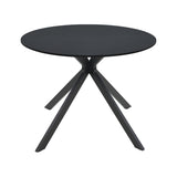 Masa Xuson Natural mdf, negru, D80x75 cm - Negru