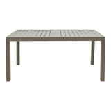 Masa extensibila cu functie versatila Lafla, Aluminiu, Champagne, 160-240x90x75 cm