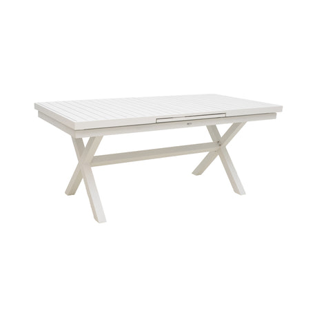 Masa extensibila Dagyn Alb din aluminiu, 180-240x90x76 cm
