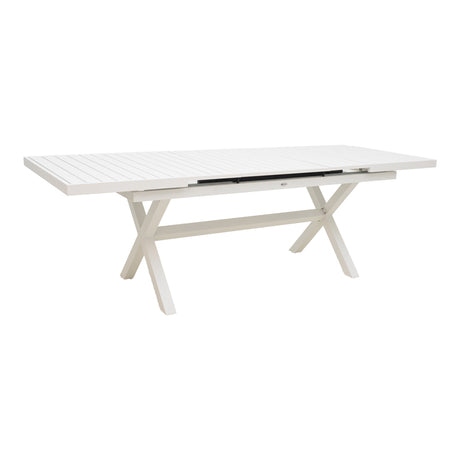 Masa extensibila Dagyn Alb din aluminiu, 180-240x90x76 cm