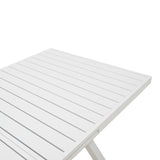 Masa extensibila Dagyn din aluminiu, Diverse culori, 180-240x90x76 cm - Alb