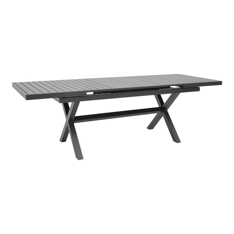 Masa extensibila Dagyn din aluminiu, Diverse culori, 180-240x90x76 cm - Gri Inchis