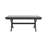 Masa extensibila Dagyn din aluminiu, Diverse culori, 180-240x90x76 cm - Gri Inchis