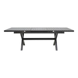 Masa extensibila Dagyn din aluminiu, Diverse culori, 180-240x90x76 cm - Gri Inchis