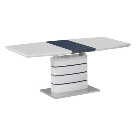 Masa extensibila Darsile, MDF, gri antracit, 140x90x76 cm