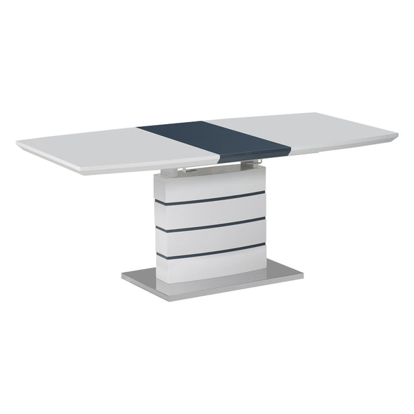 Masa extensibila Darsile, MDF, gri antracit, 140x90x76 cm