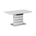 Masa extensibila Darsile, MDF, gri antracit, 140x90x76 cm, imagine suplimentara