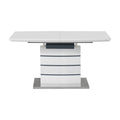 Masa extensibila Darsile, MDF, gri antracit, 140x90x76 cm, perspectiva suplimentara