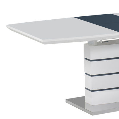 Masa extensibila Darsile, MDF, gri antracit, 140x90x76 cm, foto produs 7