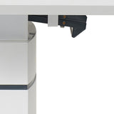 Masa extensibila Darsile, MDF, gri antracit, 140x90x76 cm