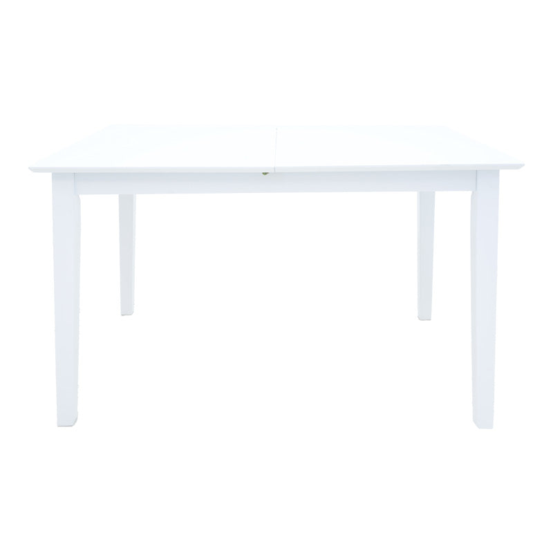 Masa extensibila din lemn Mabor, nuc, 120-150x80x73 cm - Alb