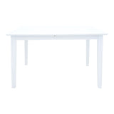 Masa extensibila din lemn Mabor, nuc, 120-150x80x73 cm - Alb