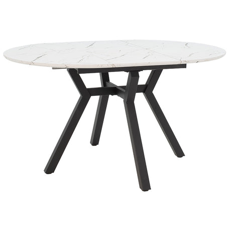 Masa extensibila Frances, Sonoma-negru, 100-140x100x75 cm