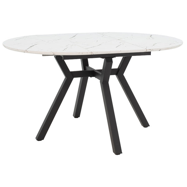 Masa extensibila Frances, Sonoma-negru, 100-140x100x75 cm