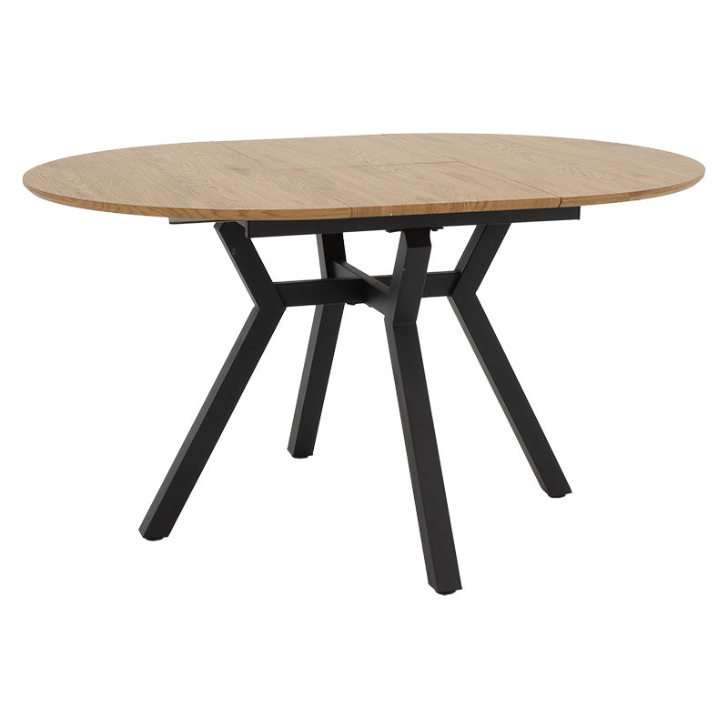 Masa extensibila Frances, Sonoma-negru, 100-140x100x75 cm - Sonoma