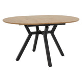 Masa extensibila Frances, Sonoma-negru, 100-140x100x75 cm - Sonoma