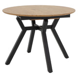 Masa extensibila Frances, Sonoma-negru, 100-140x100x75 cm - Sonoma
